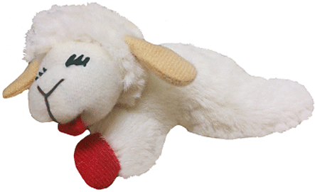 MULTIPET Lamb Chop Cat Toy 4"