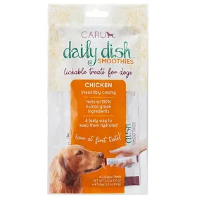 CARU Daily Dish Smoothies Lickable Treats for Dogs Chicken 2oz