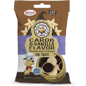 *EXCLUSIVELY PET Sandwich Cremes Carob & Vanilla 8oz