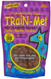 *CRAZY PET Train-Me! Treats Beef 4oz Mini