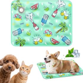 90*60 cm Dog Cooling Mat, 2026 New Summer Pet Mats, Portable Pet Cooling Pad for Travel, Washable Gel Coolings Mat for Dogs and Cats Indoor Outdo
