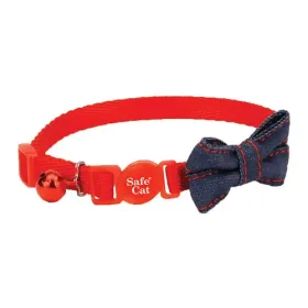 COASTAL Safe Cat Embellished Fashion Collar (Option: 3/8" x 812" Red)
