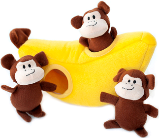 ZIPPYPAWS Zippy Burrow (Option: Monkey 'n Banana)