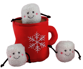 ZIPPY PAWS Holiday Burrow (Option: Hot Cocoa)