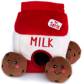 ZIPPY PAWS Holiday Burrow (Option: Santa's Milk & Cookies)