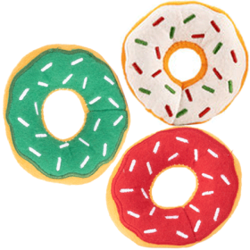 ZIPPY PAWS Holiday Miniz 3 Pack (Option: Donutz)