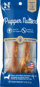 N BONE PupperNutter Dental Chew Bone (Option: 2pk S)
