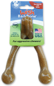 PET QWERKS Wish BarkBone Bacon (Option: S)