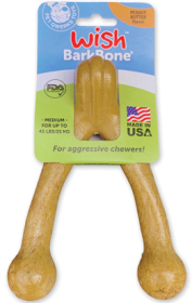 PET QWERKS Wish BarkBone Peanut Butter (Option: M)