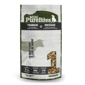 PURE BITES Trainers Mini Dog Treats (Option: Beef Liver 3oz)