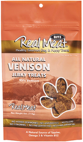 REAL MEAT Treats Venison (Option: 4oz)