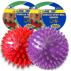 PETSPORT Gorilla Spiky Ball (Option: Squeak XL 5")