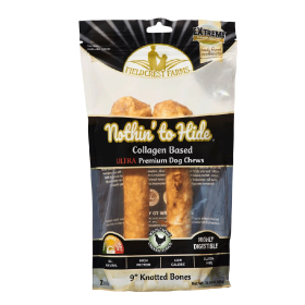 NOTHIN' TO HIDE Ultra Knotted Bone (Option: 9" Chicken 2pk)