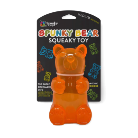SPUNKY PUP Spunky Bear Squeaky Toy (Option: M)
