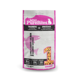 PURE BITES Trainers Mini Dog Treats (Option: Salmon 1.7oz)