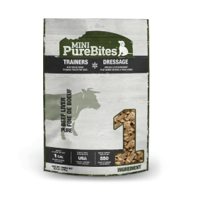 PURE BITES Trainers Mini Dog Treats (Option: Beef Liver 9.5oz)