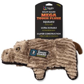 SPUNKY PUP Tough Plush (Option: Hippo Mega)
