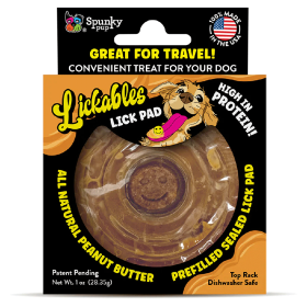 SPUNKY PUP Lickables Peanut Butter Filled Lick Pad (Option: 1pk)