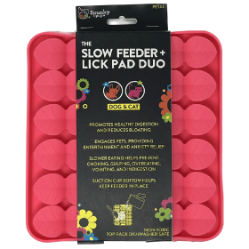 SPUNKY PUP Slow Feeder & Lick Pad Duo (Option: Petal)