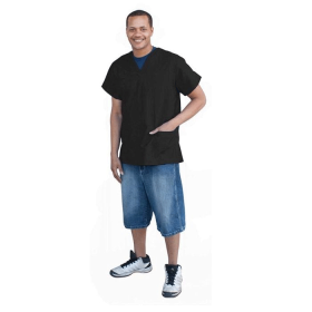 PAW BROTHERS Scrub Top Black (Option: 2XL)