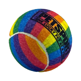PETSPORT Rainbow Squeak Ball (Option: 4" 1pk)