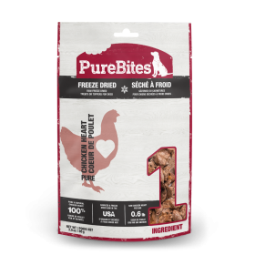 PURE BITES Freeze Dried Chicken (Option: Heart 3oz)