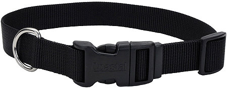 COASTAL TUFF Adjustable Dog Collar (Option: 5/8x10 14 Black)