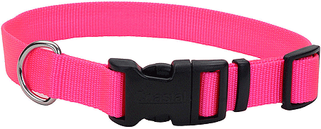 COASTAL TUFF Adjustable Dog Collar (Option: 3/4x14 20 Neon Pink)