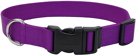 COASTAL TUFF Adjustable Dog Collar (Option: 3/4x14 20 Purple)