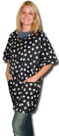 STYLIST WEAR Patterned Nylon Jacket (Option: Black w/Pawprint S)