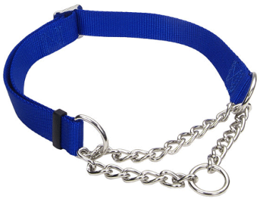 COASTAL Adjustable Check Choke Training Collar 1x17 (Option: 24 Blue)