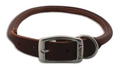COASTAL Latigo Rolled Collar (Option: 3/8 x 10)