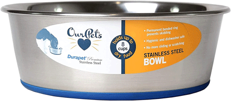 OURPETS Durapet Premium Stainless Steel Bowl (Option: 7 cup)