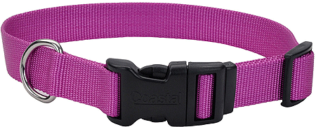 COASTAL TUFF Adjustable Dog Collar (Option: 3/4x14 20 Orchid)