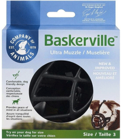 COMPANY OF ANIMALS Baskerville Ultra Muzzle (Option: Size 3 Black)