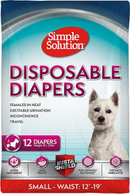 SIMPLE SOLUTION Disposable Diapers (Option: S 12pk)
