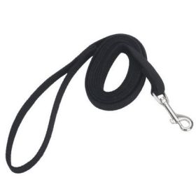 COASTAL Train Right! Cotton Web Leash (Option: Black 5/8" x 30')