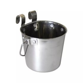 SS Flat Side Pail w/Hooks (Option: 1qt)